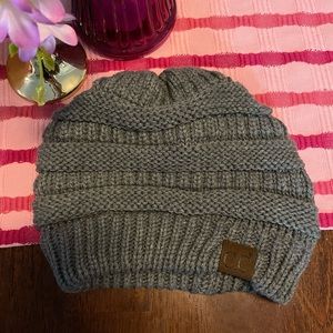 Gray C.C. Beanie